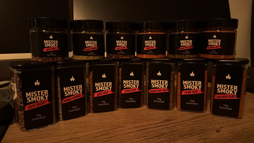 BBQ Rub Gift Set – 2 Large & 2 Small Spices for Grilling