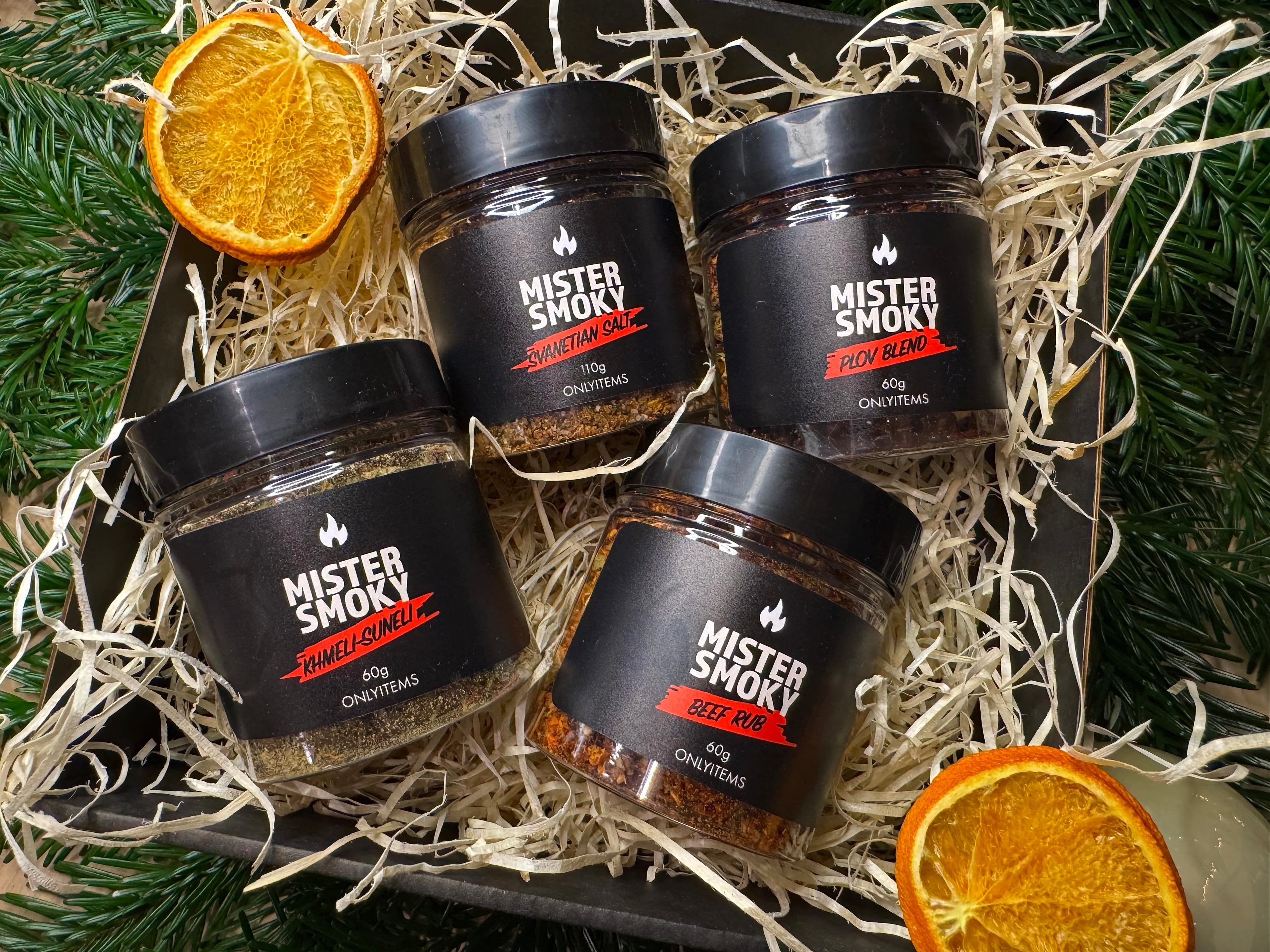 Gourmet BBQ Spice Gift Set – Steak, Beef, Svanetian Salt & Khmeli-Suneli