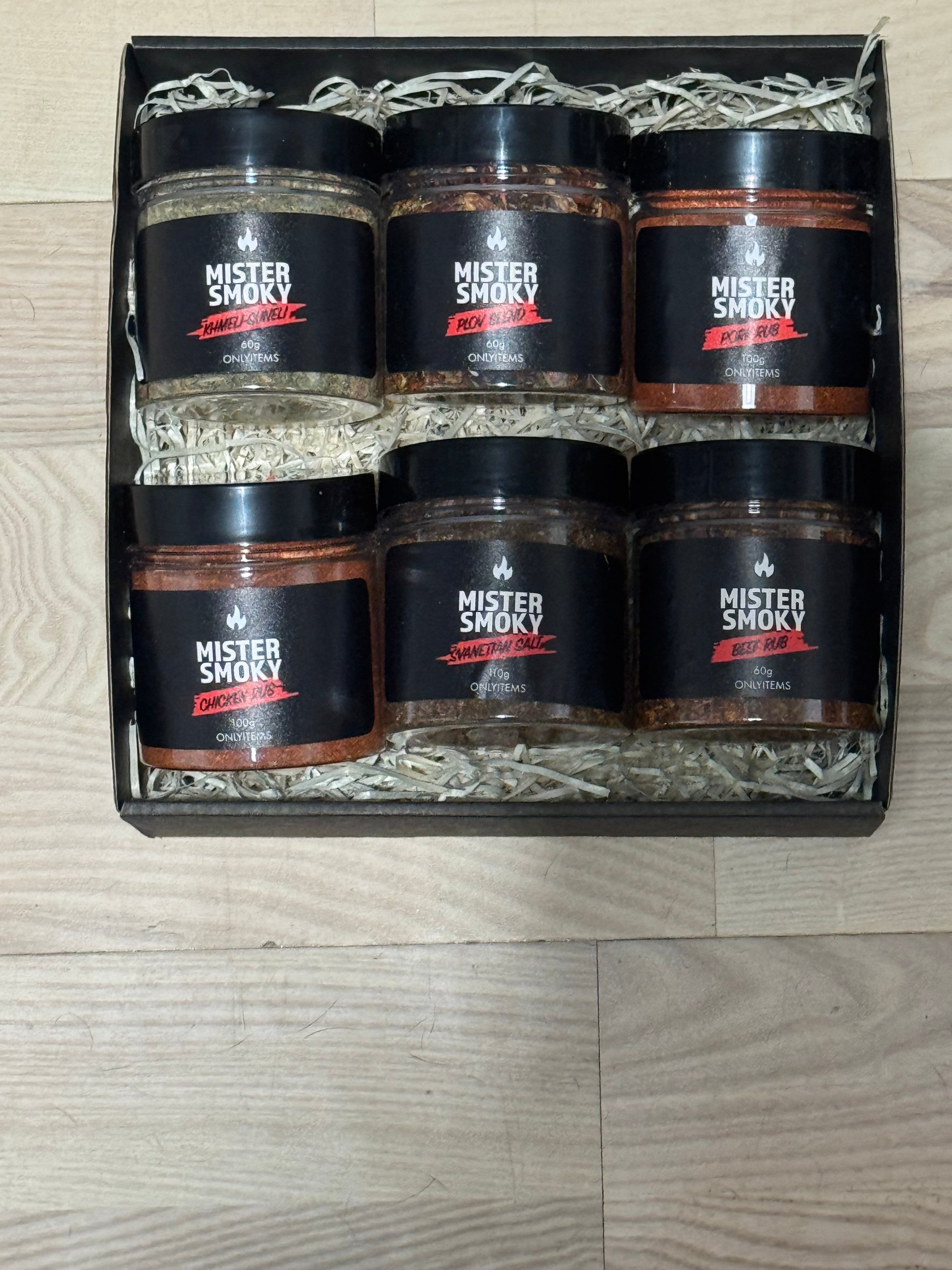 Georgian Spice Gift Set – Garlic, Chili, Khmeli-Suneli, Plov Blend & Svaneti Salt | Gourmet Cooking Spices