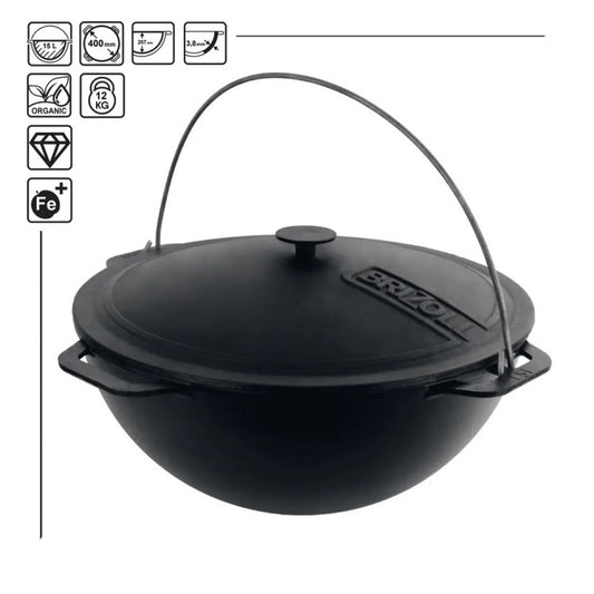 BRIZOLL cast iron cauldron 15L