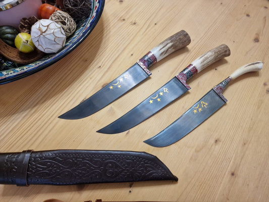 Uzbek knife PCHAKS set