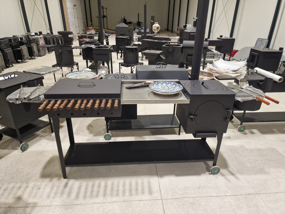 Stove/grill set 2in1 MK4 D40 cm with table